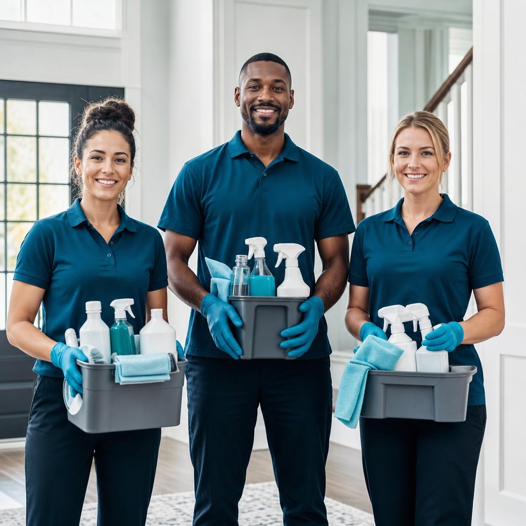 The Sparkle & Shine cleaning team